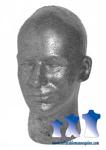 Male Head, Styrofoam Graphite 8-Pack